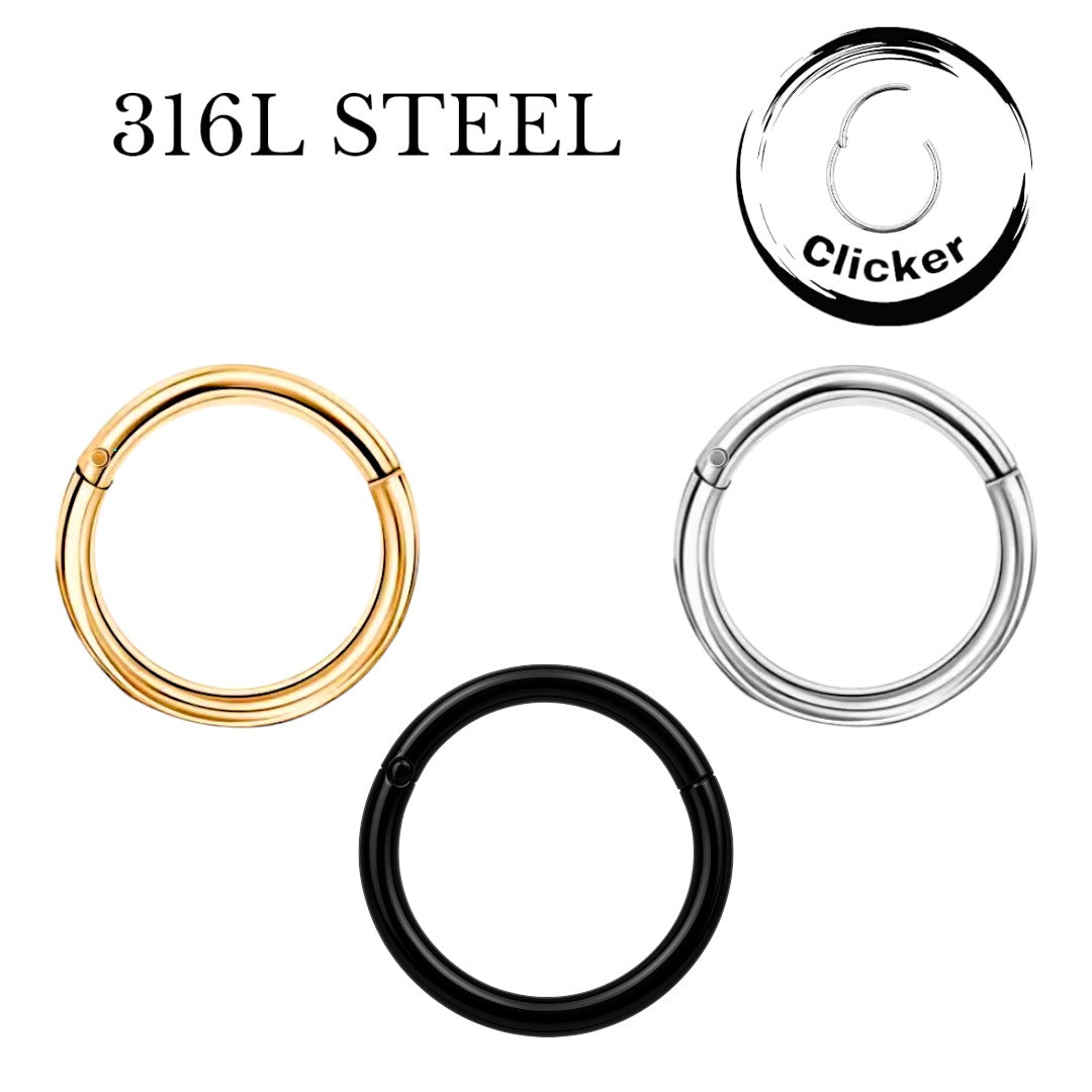 316L Stainless Steel Plain Clicker