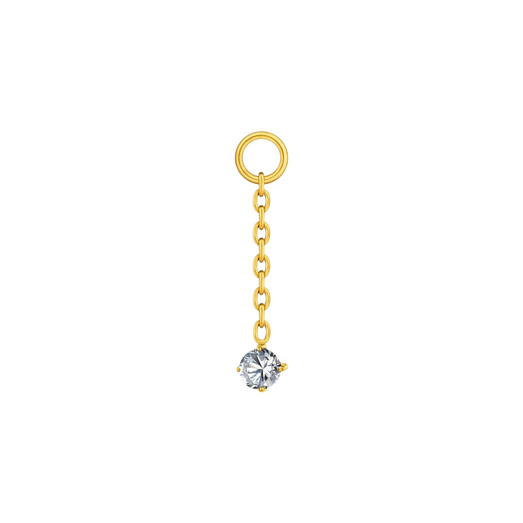 Implant Grade ASTM F136 Titanium Chain 1 Stone