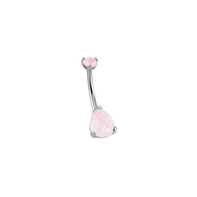 Implant Grade ASTM F136 Titanium Drop Stone Belly Button Internaly Treaded