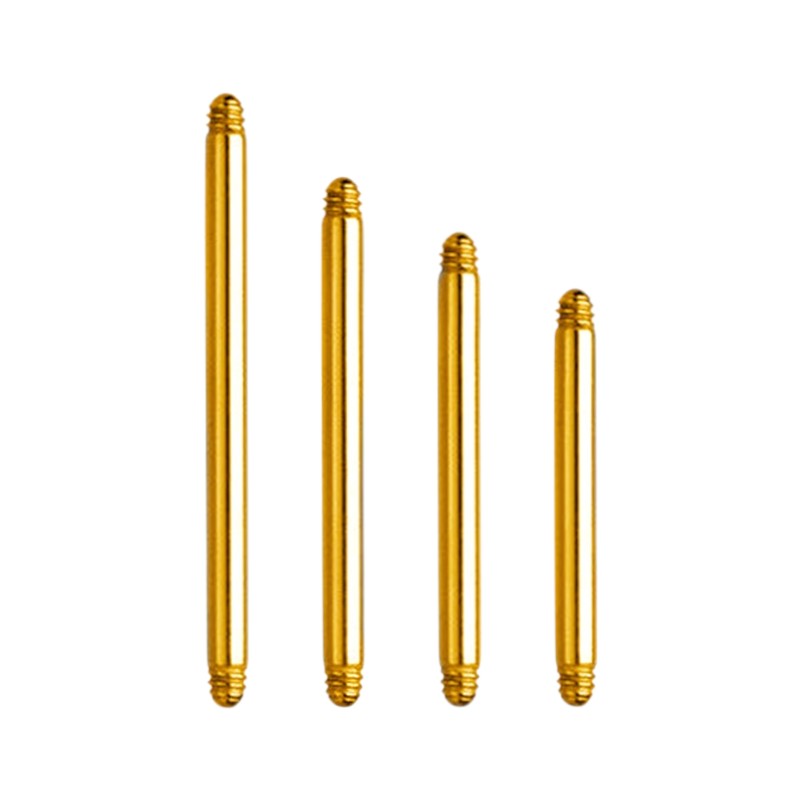 Implant Grade ASTM F136 Titanium Straight Barbell Without Ball EXternaly Threaded