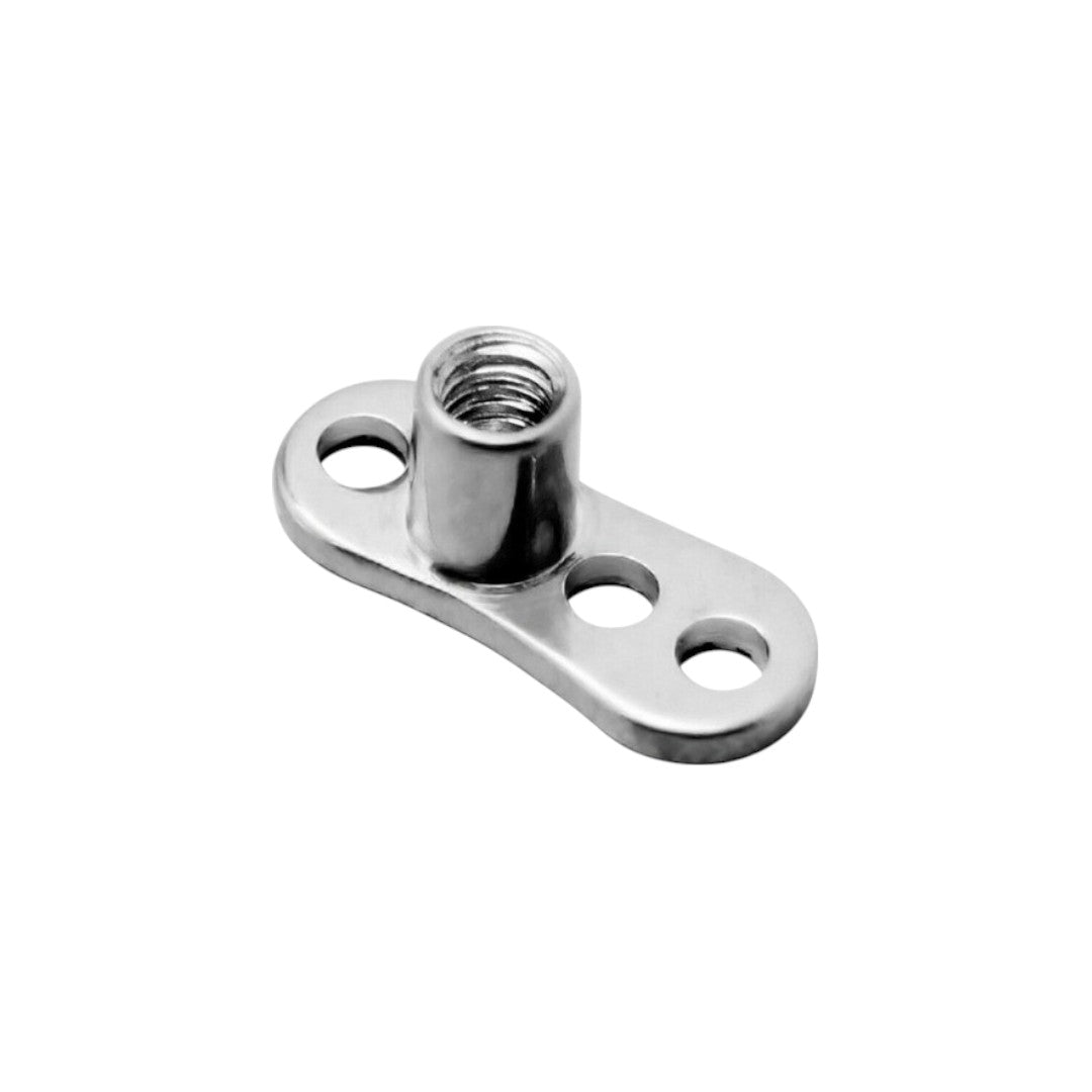 Implant Grade ASTM F136 Titanium Dermal Base Without Top Internaly Threaded