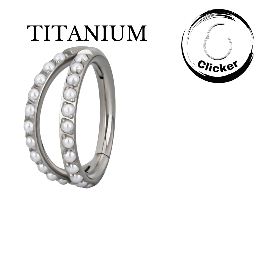 Implant Grade ASTM F136 Titanium Bumped Cut Side Large Segment Clicker