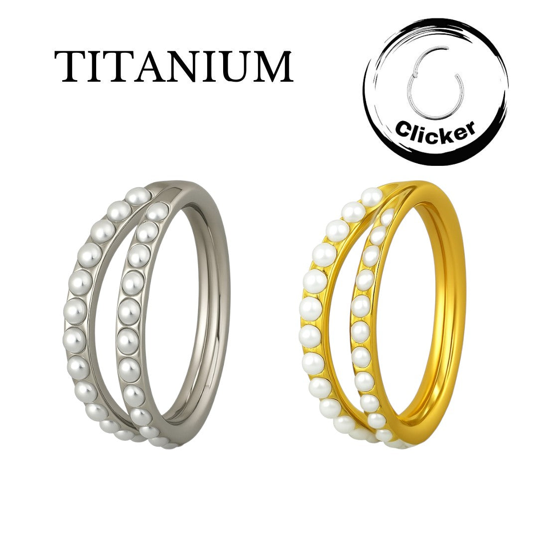 Implant Grade ASTM F136 Titanium Bumped Cut Side Large Segment Clicker