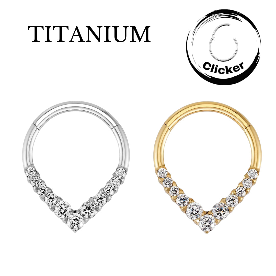 Implant Grade Titanium ASTM F136 Teardrop CZ Segment Clicker