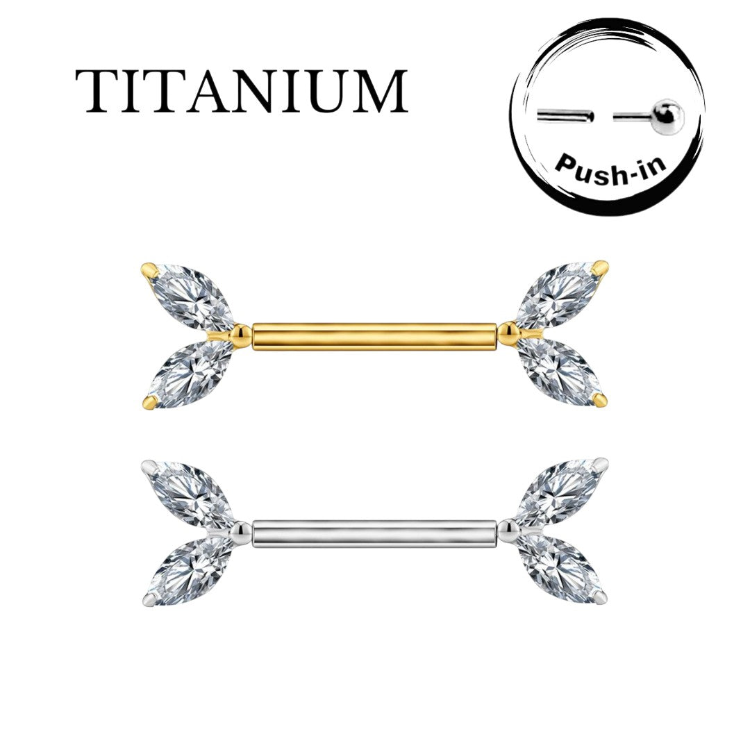 Implant Grade ASTM F136 Titanium 2 Stone Push In