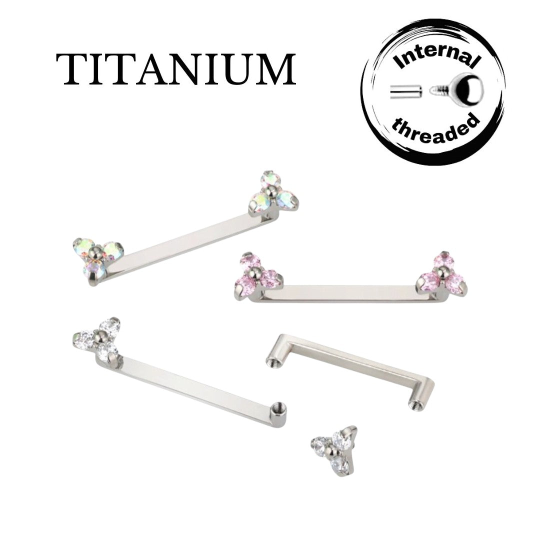 Implant Grade ASTM F136 Titanium Triangles Surface