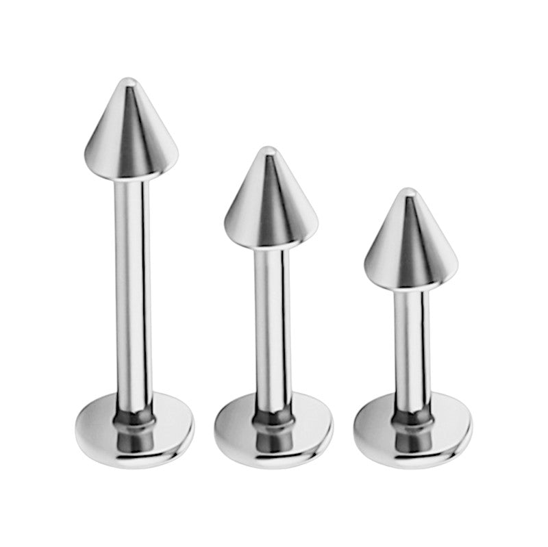 Implant Grade ASTM F136 Titanium Spike Internaly Threaded Labret