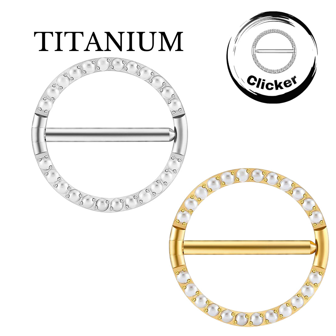 Implant Grade ASTM F136 Titanium Circle Pearls Clicker