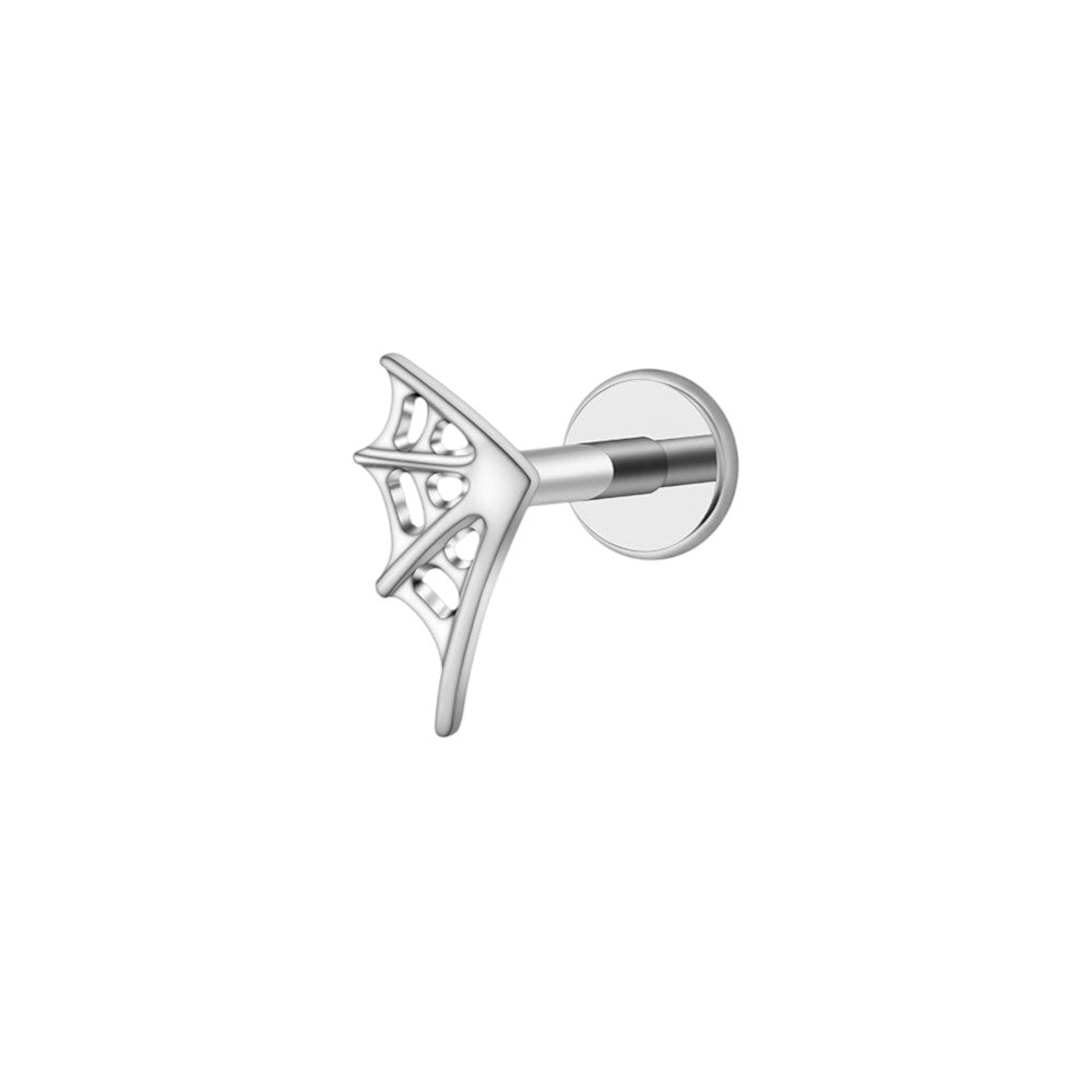 Implant Grade ASTM F136 Titanium Small Spiderweb Internaly Threaded Labret
