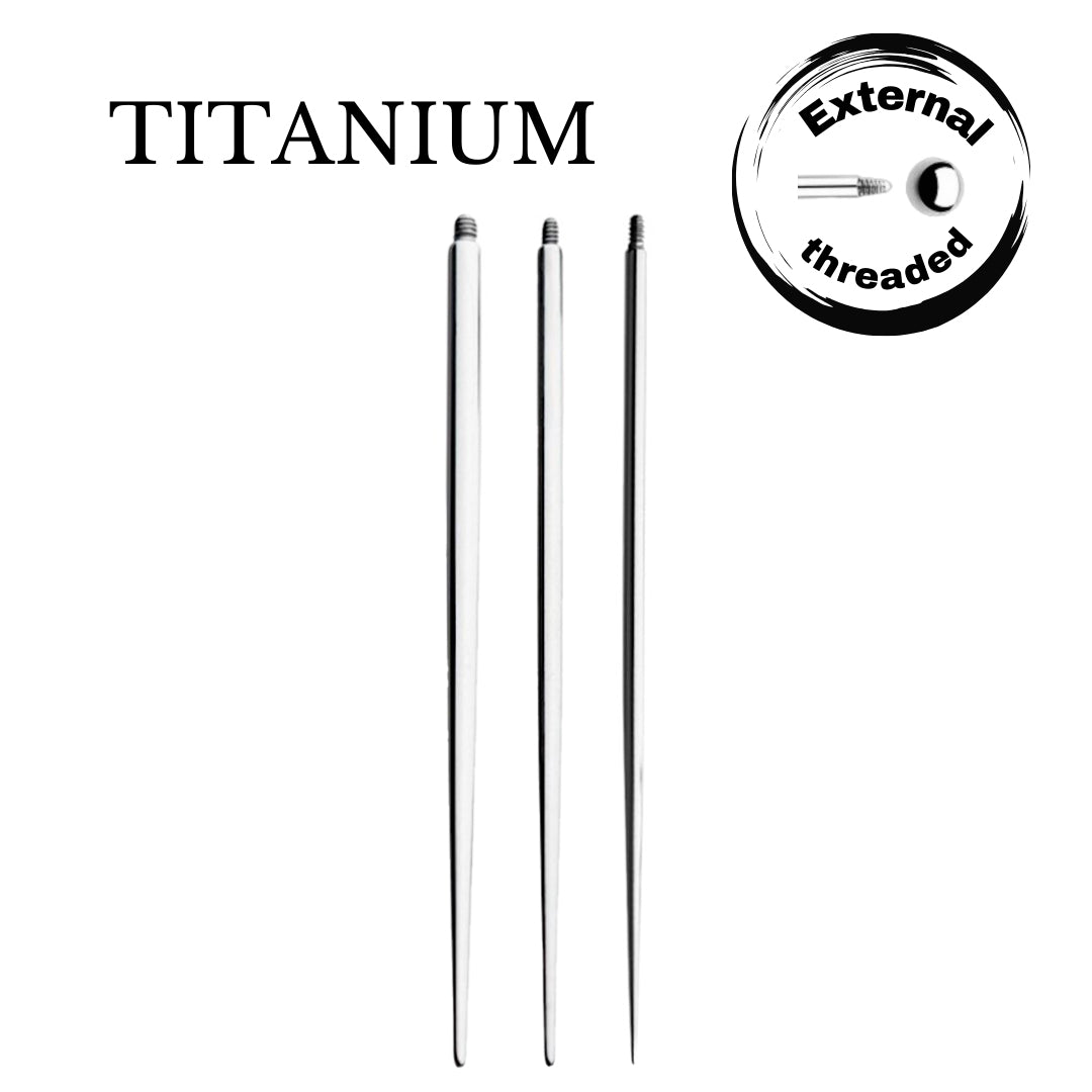 Implant Grade ASTM F136 Titanium Threaded Insertion Taper