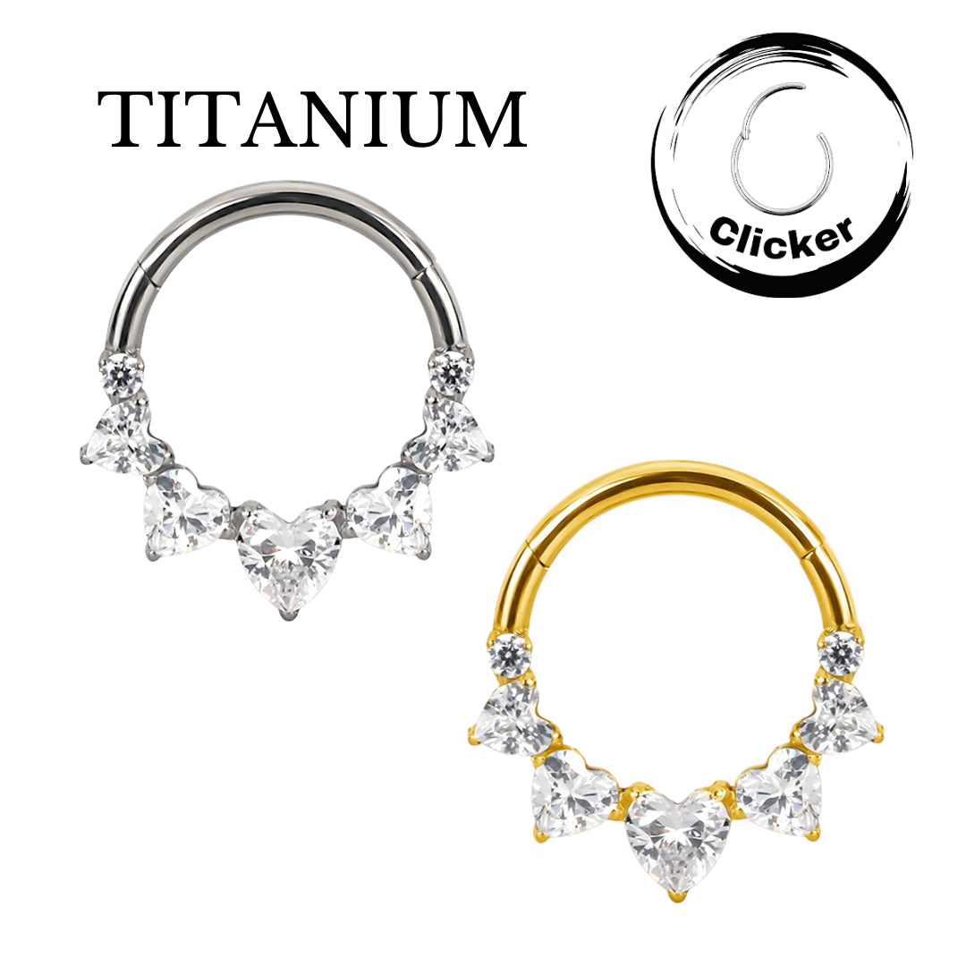 Implant Grade ASTM F136 Titanium CNC Set Heart Segment Clicker