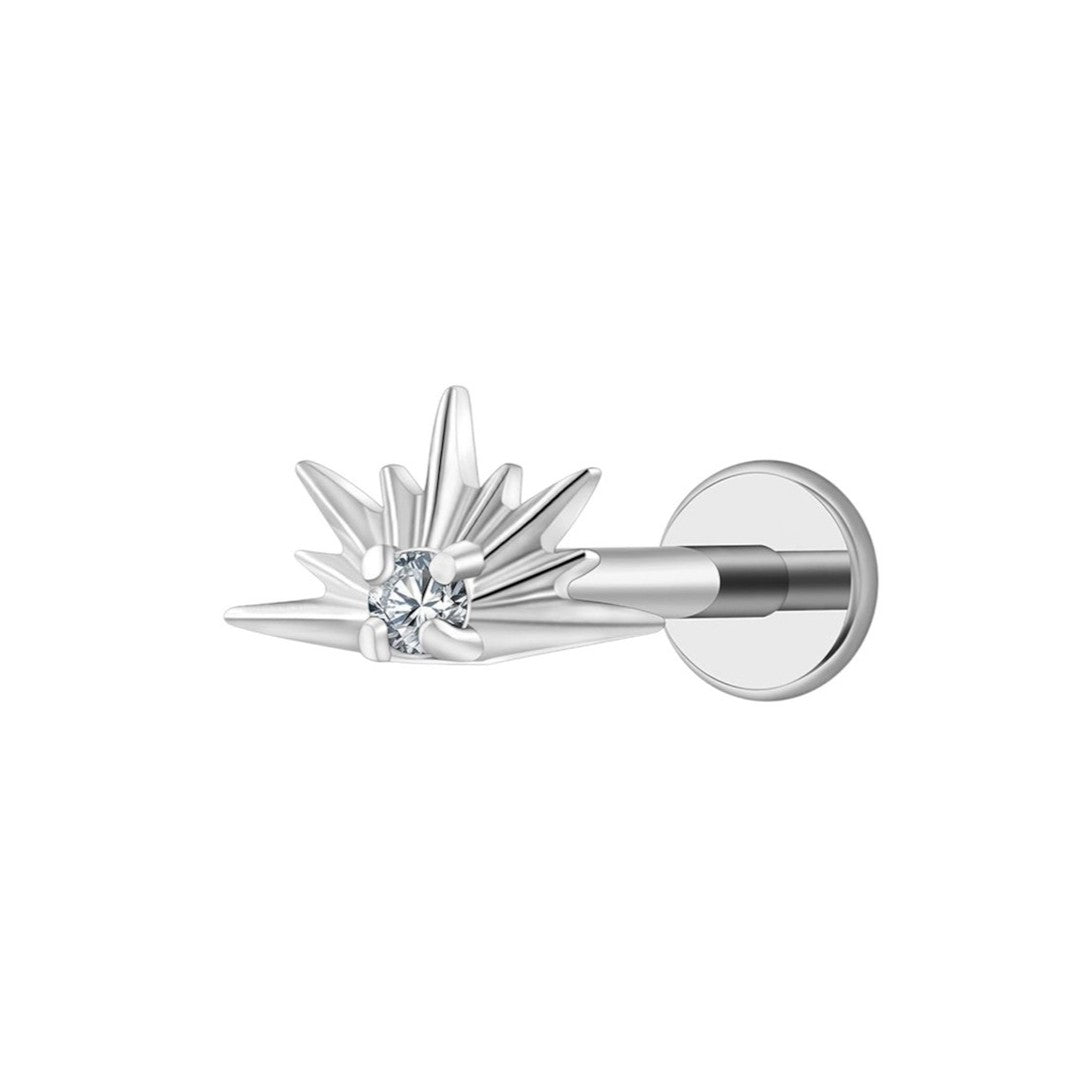Implant Grade ASTM F136 Titanium Frozen Stone Internaly Threaded Labret