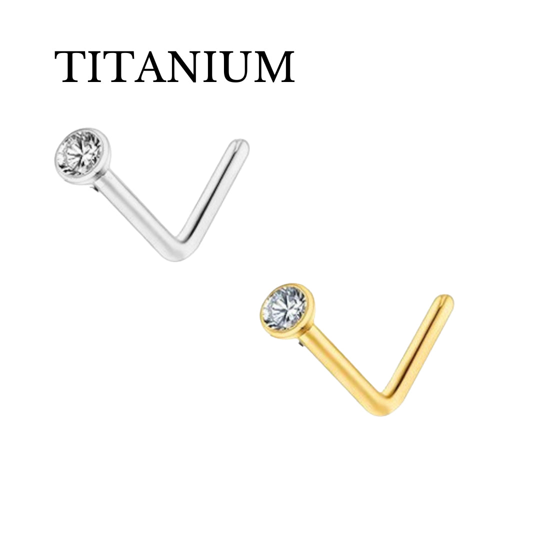 Implant Grade ASTM F136 Titanium Stone Nose L Bend