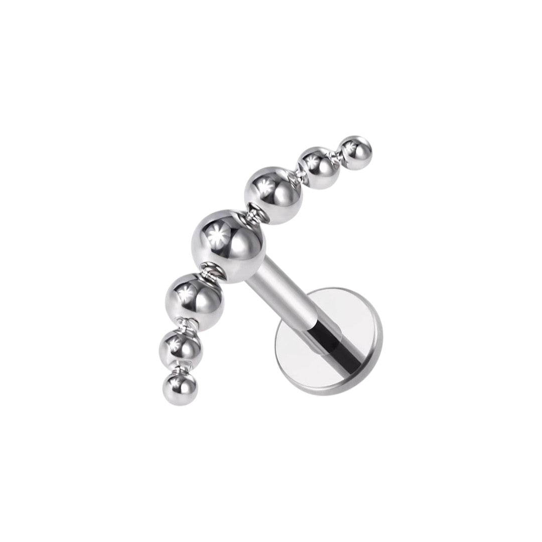 Implant Grade ASTM F136 Titanium 7 Ball Arrow Internaly Threaded Labret
