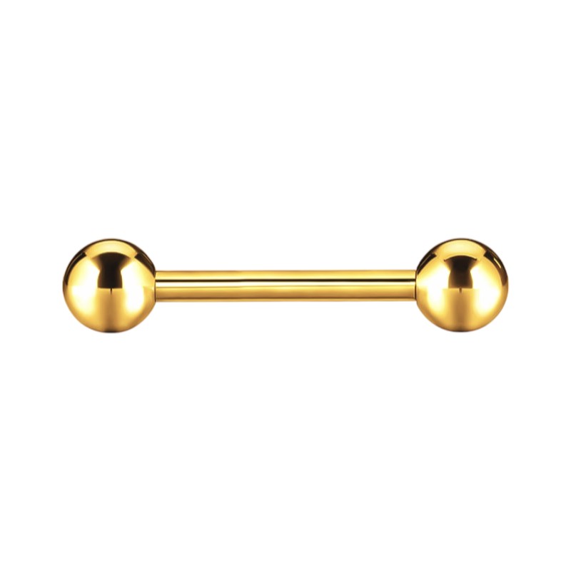 Implant Grade ASTM F136 Titanium Straight Barbell WitH 5MM Balls Internaly Threaded