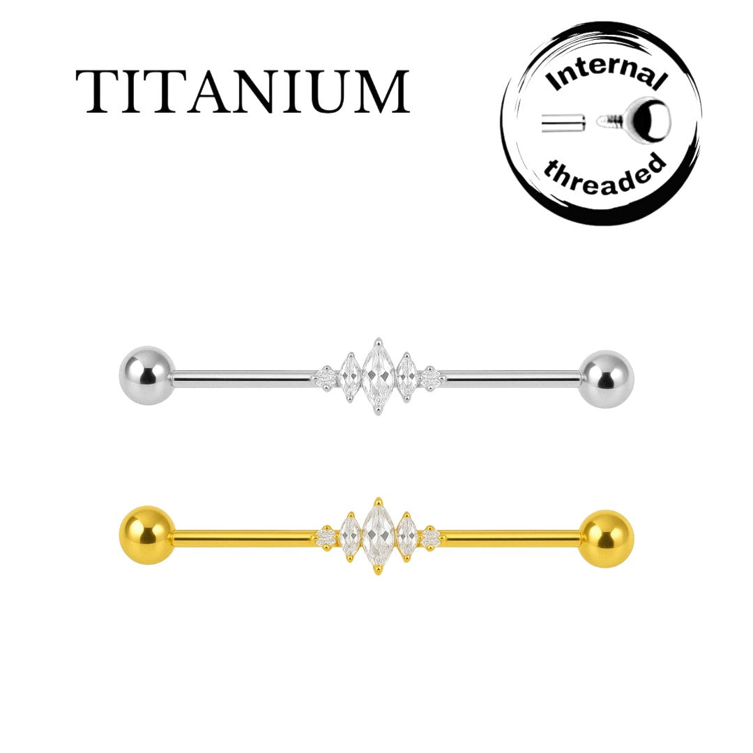 Implant Grade ASTM F136 Titanium Rhombus Enclosed Stones Industrial