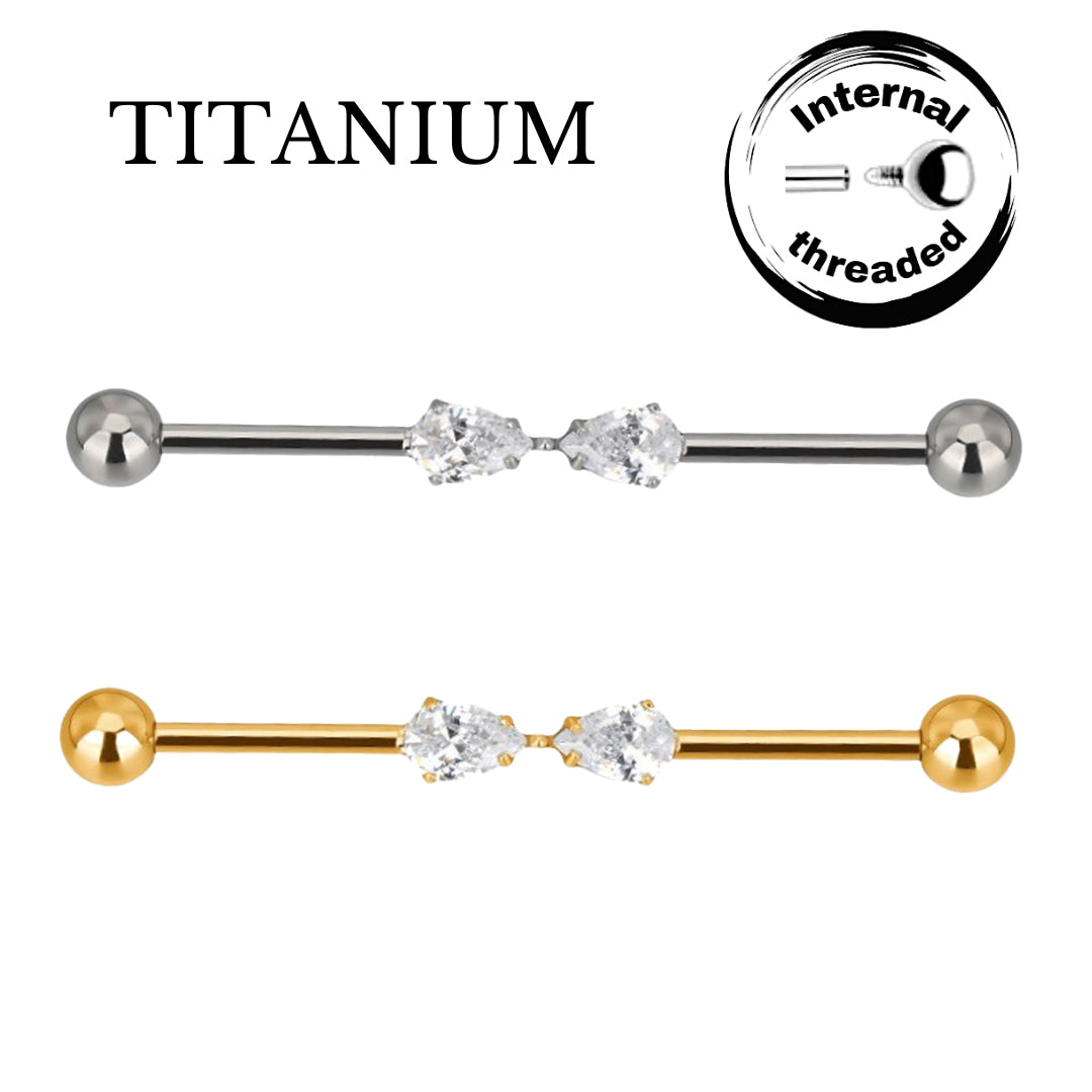 Implant Grade ASTM F136 Titanium 2 Stones Drop Industrial