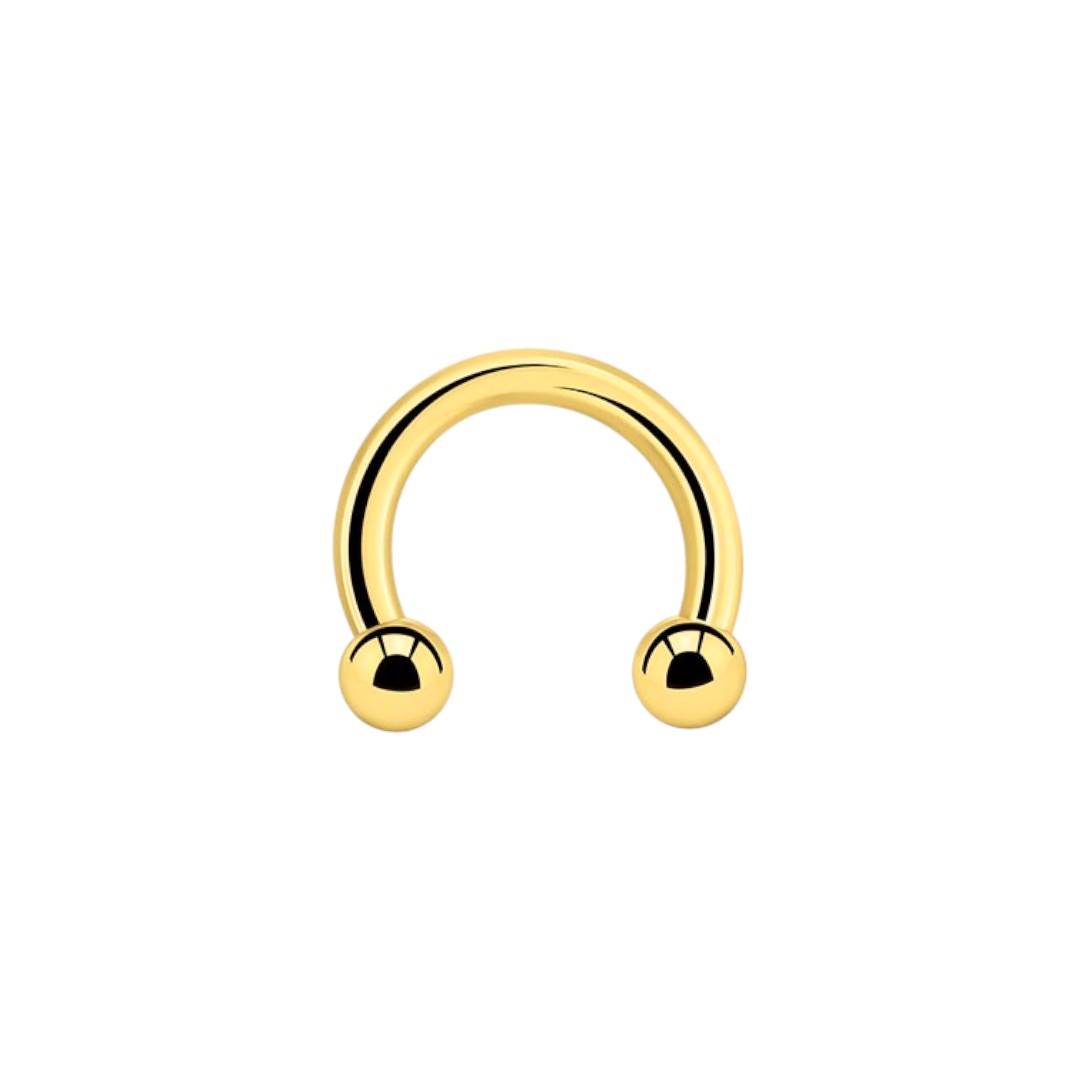 Implant Grade ASTM F136 Titanium Circular Barbell With 3MM Ball Externaly Threaded