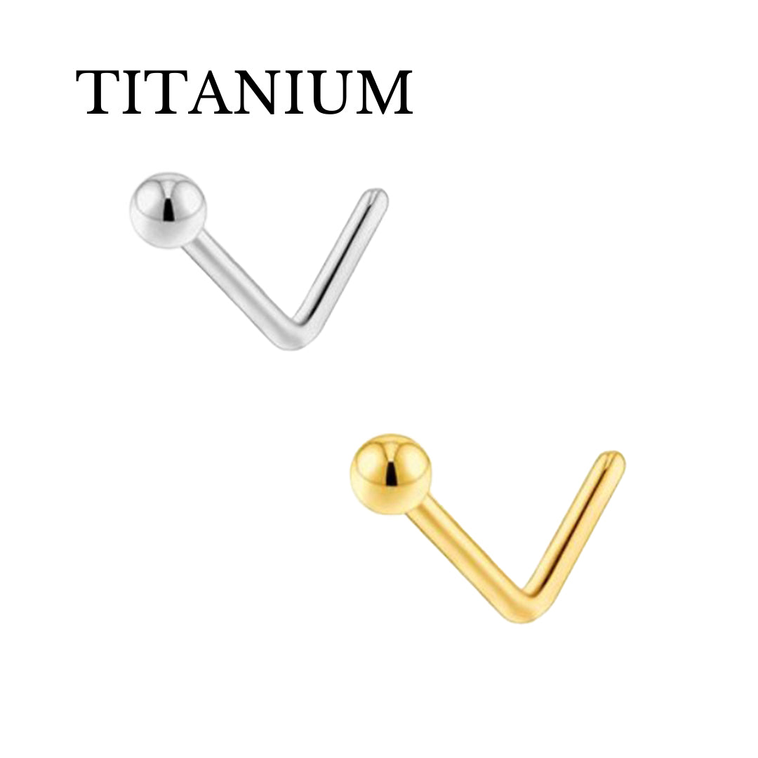 Implant Grade ASTM F136 Titanium Ball Nose L Bend