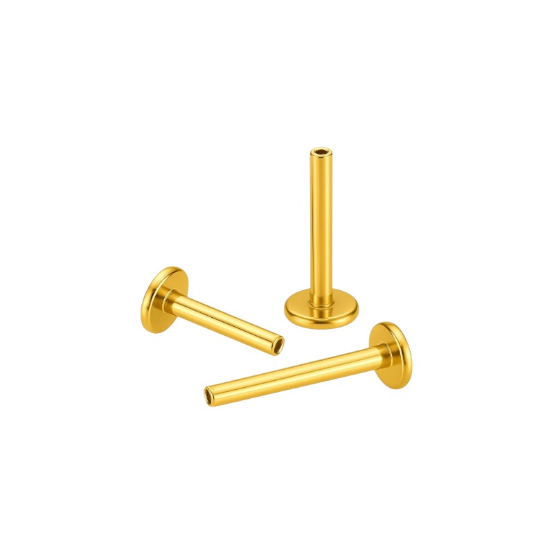 Implant Grade ASTM F136 Titanium Internaly Threaded Labret