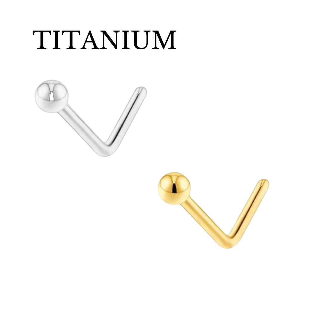 Implant Grade ASTM F136 Titanium Ball Nose L Bend