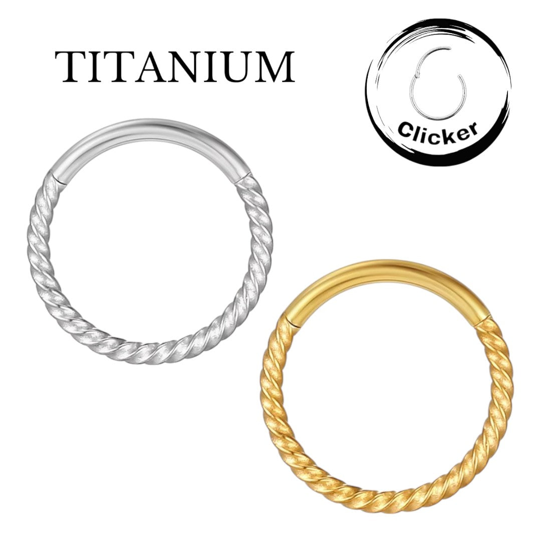 Implant Grade ASTM F136 Titanium TWISTED Segment Clicker
