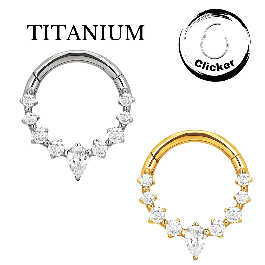 Implant Grade ASTM F136 Titanium 8 CZ and Square CZ Segment Clicker