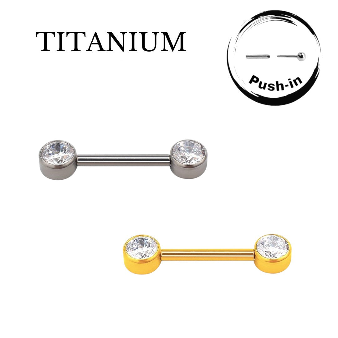 Implant Grade ASTM F136 Titanium Stones Push In