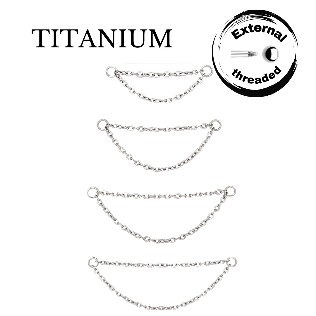 Implant Grade ASTM F136 Titanium Double Chain