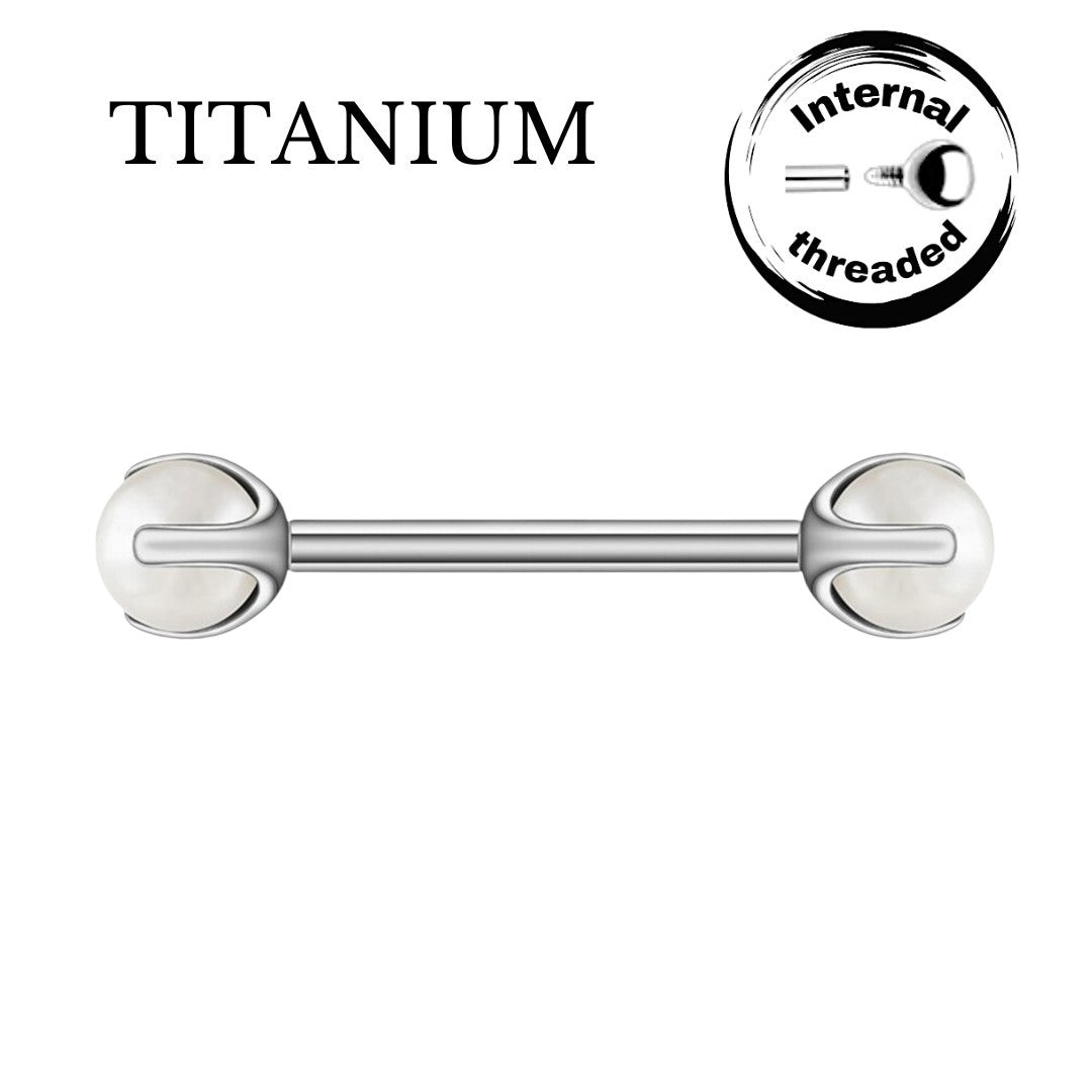 Implant Grade ASTM F136 Titanium Pearls Push In