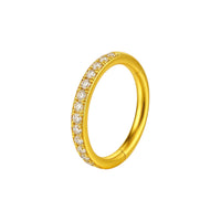 316L Stainless Steel White Zirconia CZ Clicker
