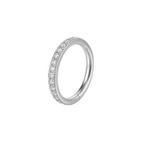 316L Stainless Steel White Zirconia CZ Clicker