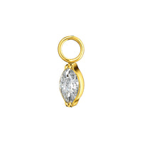Implant Grade ASTM F136 Titanium Pendant Only Stone No Chain