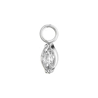 Implant Grade ASTM F136 Titanium Pendant Only Stone No Chain