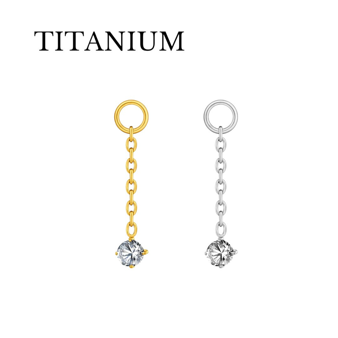 Implant Grade ASTM F136 Titanium Chain 1 Stone
