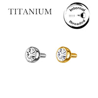 Implant Grade ASTM F136 Titanium Stone Top Internaly Treaded