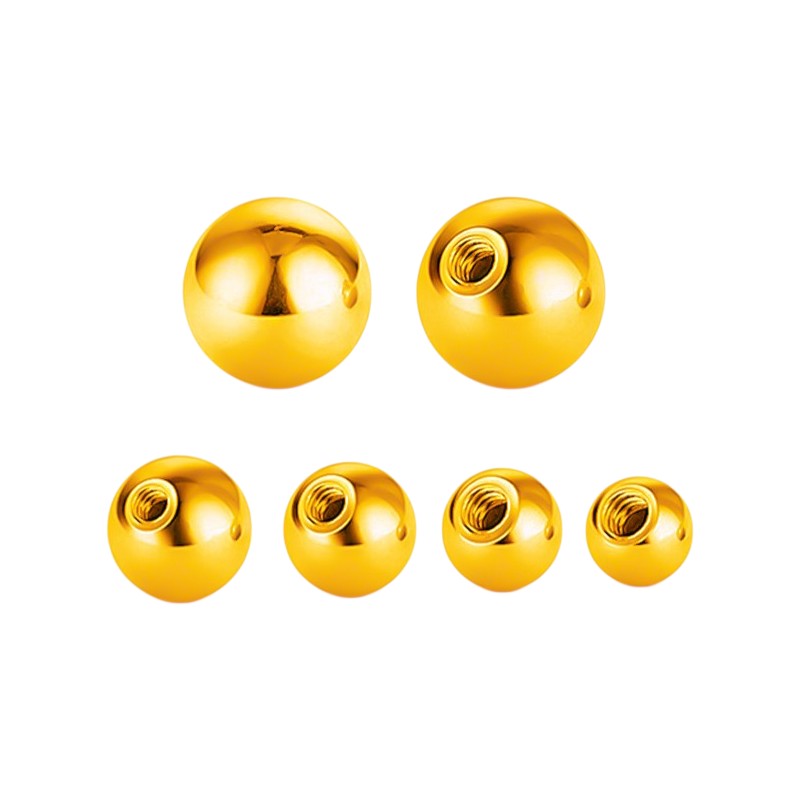 Implant Grade ASTM F136 Titanium Plain Ball EXternaly Threaded