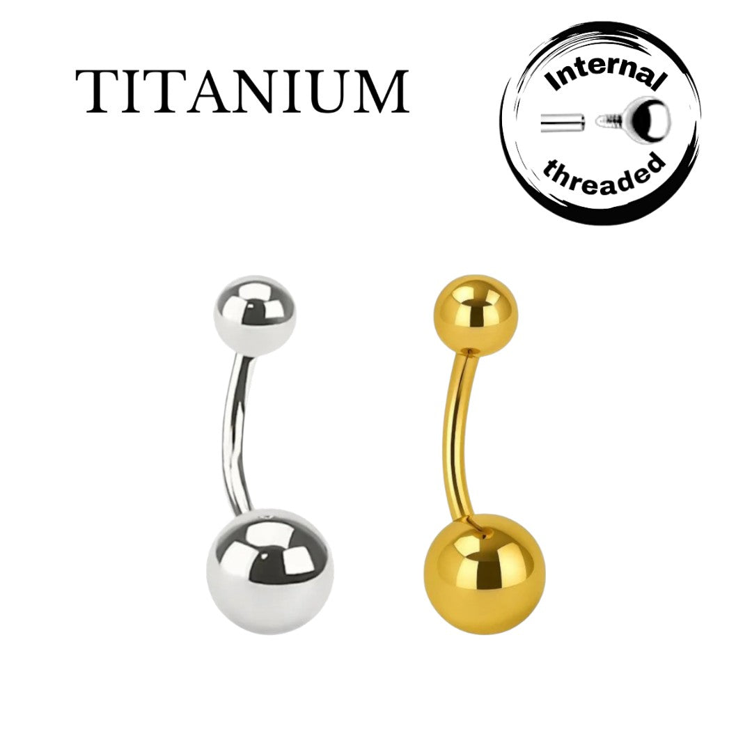 Implant Grade ASTM F136 Titanium Simple Belly Button Internally Treaded