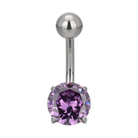 Implant Grade ASTM F136 Titanium Big Stone Belly Button Internaly Treaded