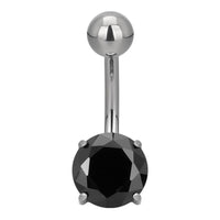 Implant Grade ASTM F136 Titanium Big Stone Belly Button Internaly Treaded
