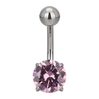 Implant Grade ASTM F136 Titanium Big Stone Belly Button Internaly Treaded