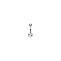 Implant Grade ASTM F136 Titanium Stone Belly Button Internaly Treaded