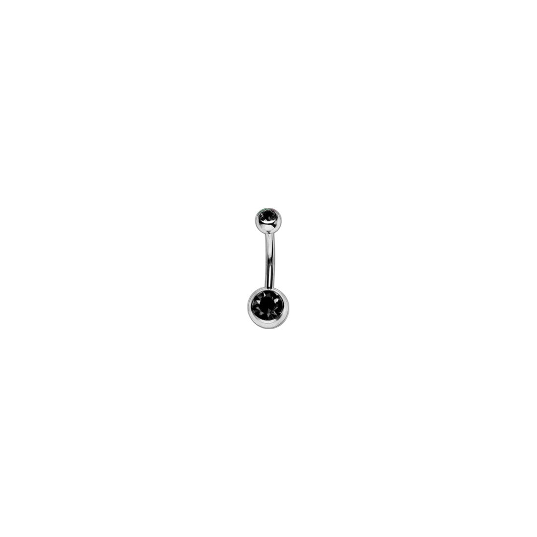Implant Grade ASTM F136 Titanium Stone Belly Button Internaly Treaded