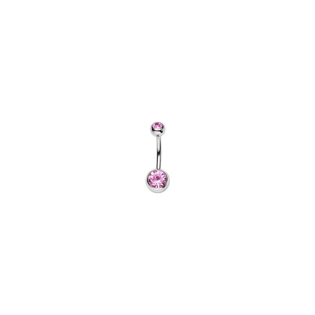 Implant Grade ASTM F136 Titanium Stone Belly Button Internaly Treaded