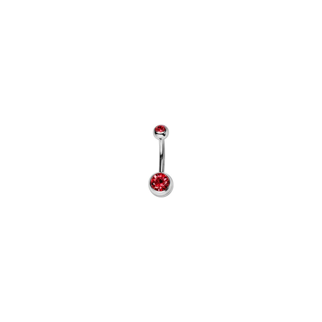 Implant Grade ASTM F136 Titanium Stone Belly Button Internaly Treaded