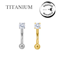 Implant Grade ASTM F136 Titanium Banana Curved Stone