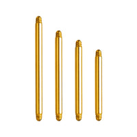 Implant Grade ASTM F136 Titanium Straight Barbell Without Ball EXternaly Threaded