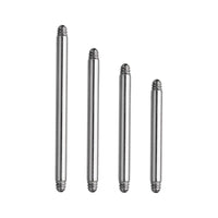 Implant Grade ASTM F136 Titanium Straight Barbell Without Ball EXternaly Threaded