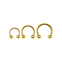 Implant Grade ASTM F136 Titanium Circular Barbell With Ball Internaly Threaded