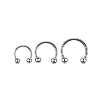 Implant Grade ASTM F136 Titanium Circular Barbell With Ball Internaly Threaded